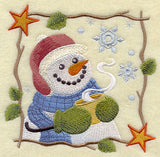 Cozy Country Snowman - Hot Cocoa