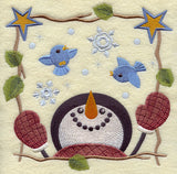 Cozy Country Snowman - Bluebird Friends