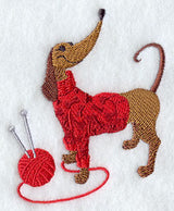 Knitting Dog