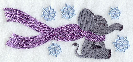 Wrapped Up In Winter Elephant