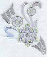 Art Deco Snowflakes Spray