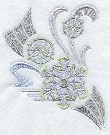 Art Deco Snowflakes Spray