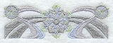 Art Deco Snowflakes Border