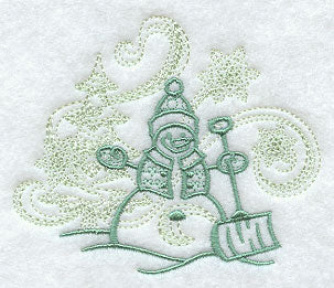 Snowman and Snowflakes Echo 2