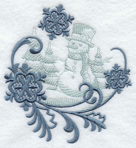 Snowflakes and Snowman Echo 1
