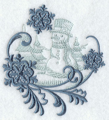 Snowflakes and Snowman Echo 1
