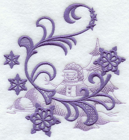 Snowflakes and Snowman Echo 2