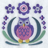 Owl and Flowers 1