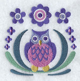 Owl and Flowers 1