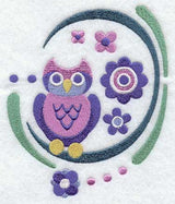 Owl and Flowers 4
