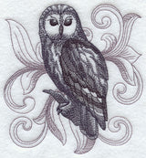 Ural Owl with Baroque Background