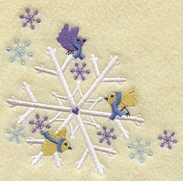 Snowflakes and Birds Corner
