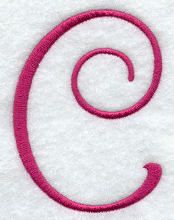 Fancy Flourish Capital Letter C - 4 Inch