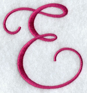 Fancy Flourish Capital Letter E - 4 Inch