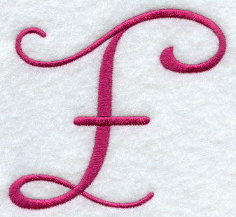 Fancy Flourish Capital Letter F - 4 Inch
