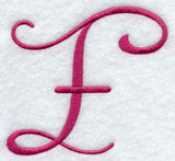Fancy Flourish Capital Letter F - 4 Inch