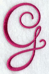 Fancy Flourish Capital Letter G - 4 Inch