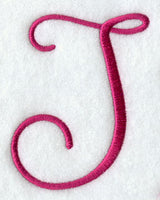 Fancy Flourish Capital Letter J - 4 Inch