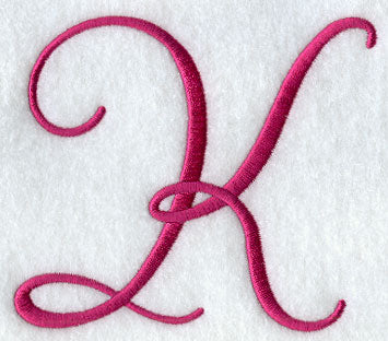 Fancy Flourish Capital Letter K - 4 Inch