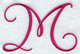 Fancy Flourish Capital Letter M - 4 Inch