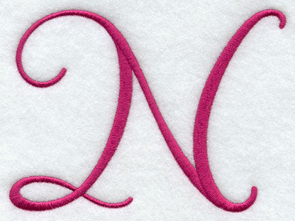 Fancy Flourish Capital Letter N - 4 Inch