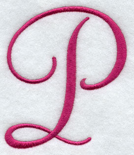 Fancy Flourish Capital Letter P - 4 Inch