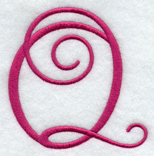 Fancy Flourish Capital Letter Q - 4 Inch