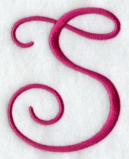 Fancy Flourish Capital Letter S - 4 Inch