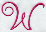 Fancy Flourish Capital Letter W - 4 Inch