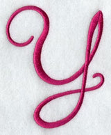 Fancy Flourish Capital Letter Y - 4 Inch