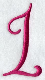Fancy Flourish Number 1 - 4 Inch