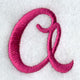 Fancy Flourish Lower Case a - 4 Inch