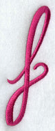 Fancy Flourish Lower Case f - 4 Inch