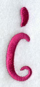 Fancy Flourish Lower Case i - 4 Inch