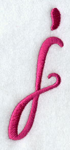 Fancy Flourish Lower Case j - 4 Inch