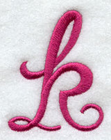 Fancy Flourish Lower Case k - 4 Inch