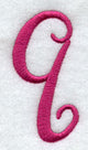 Fancy Flourish Lower Case q - 4 Inch