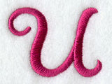 Fancy Flourish Lower Case u - 4 Inch
