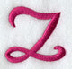 Fancy Flourish Lower Case z - 4 Inch
