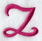 Fancy Flourish Lower Case z - 4 Inch