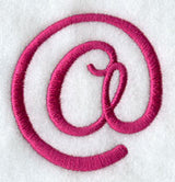 Fancy Flourish Punctuation At Sign - 4 Inch