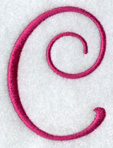 Fancy Flourish Capital Letter C - 4 Inch