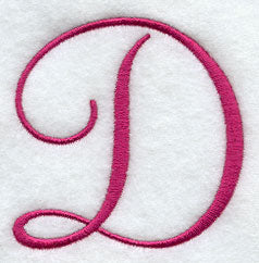 Fancy Flourish Capital Letter D - 4 Inch