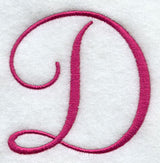 Fancy Flourish Capital Letter D - 4 Inch