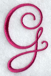 Fancy Flourish Capital Letter G - 4 Inch
