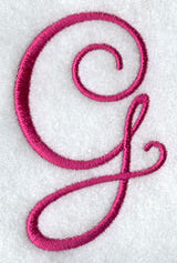 Fancy Flourish Capital Letter G - 4 Inch