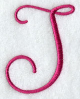 Fancy Flourish Capital Letter J - 4 Inch