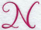 Fancy Flourish Capital Letter N - 4 Inch