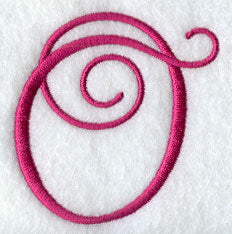 Fancy Flourish Capital Letter O - 4 Inch