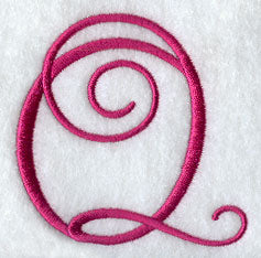 Fancy Flourish Capital Letter Q - 4 Inch